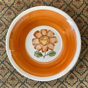 Vintage Rossini Sunflower Orange Bowl Japan